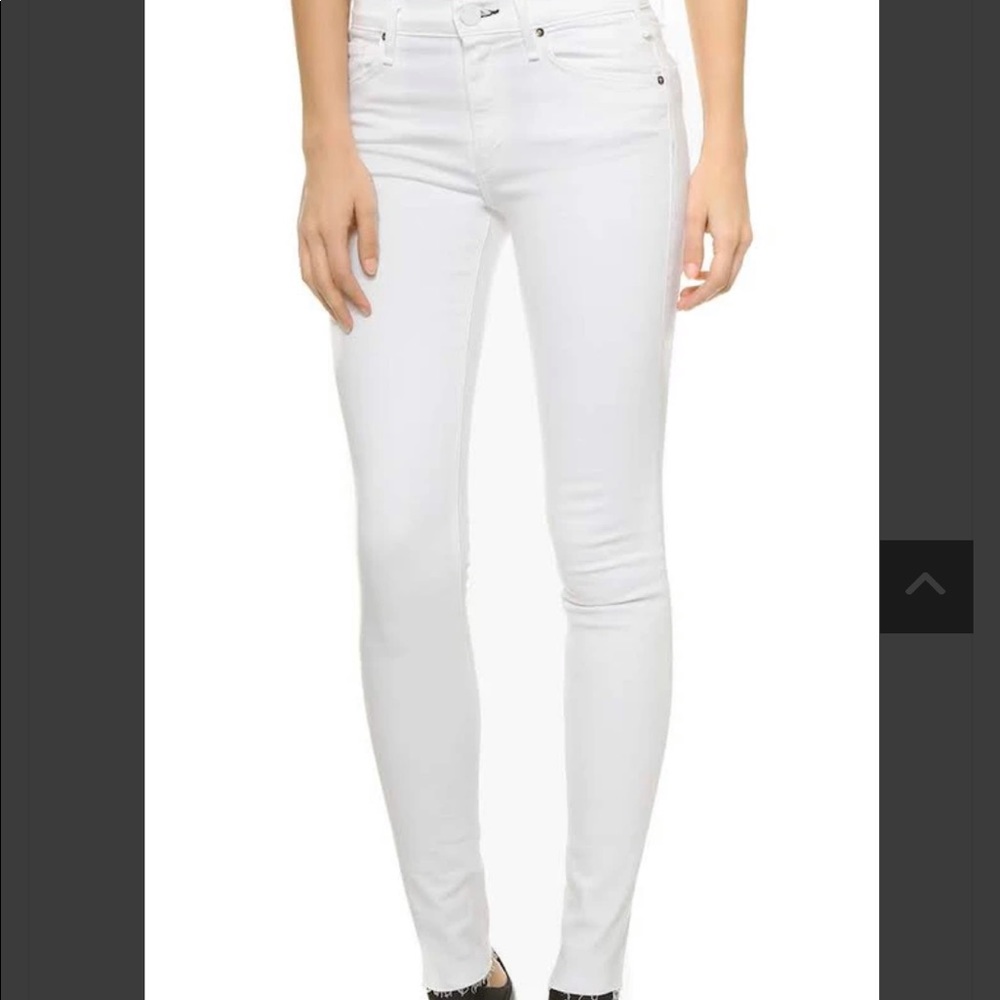 McGuire Denim Newton Skinny Jeans Raw Hem white